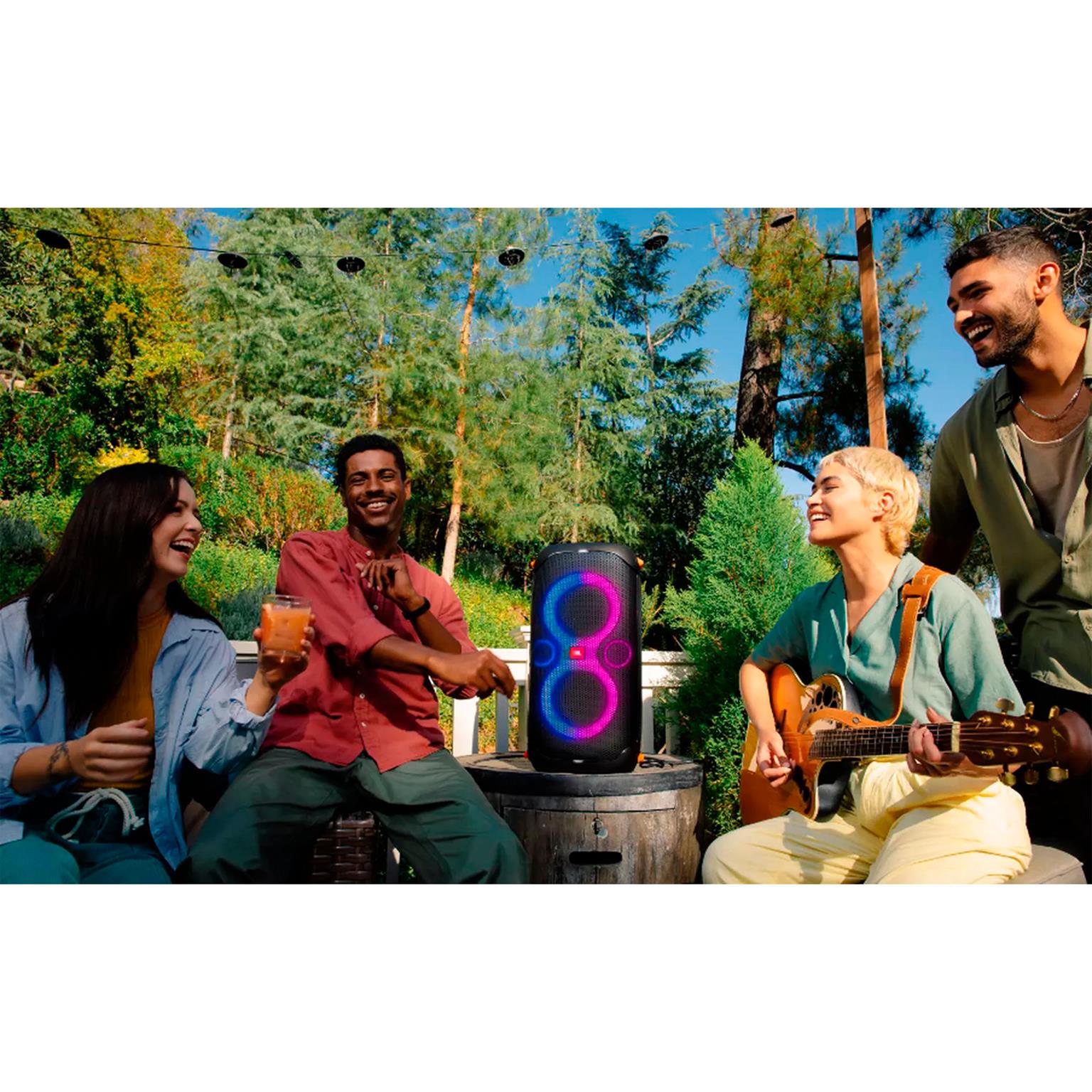 JBL PartyBox 110 – Rollbare Musikbox mit Akku für Outdoor-Events, spritzwassergeschützte Bluetooth Box – Weiteres Produktbild 8