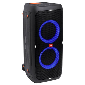 JBL PartyBox 310 – Tragbarer Bluetooth Lautsprecher für Partys, Spritzwassergeschützt, Musikbox mit Akku – Schwarz