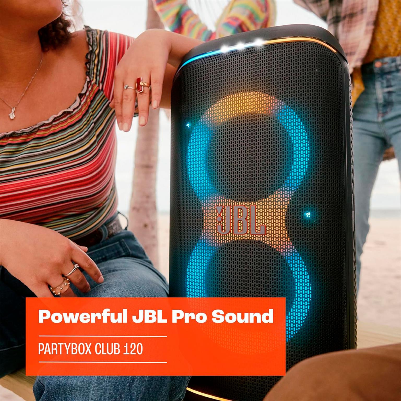 JBL PartyBox Club 120 – Tragbare Partybox mit Bluetooth-Konnektivität und anpassbarer Lichtshow über App – Weiteres Produktbild 2