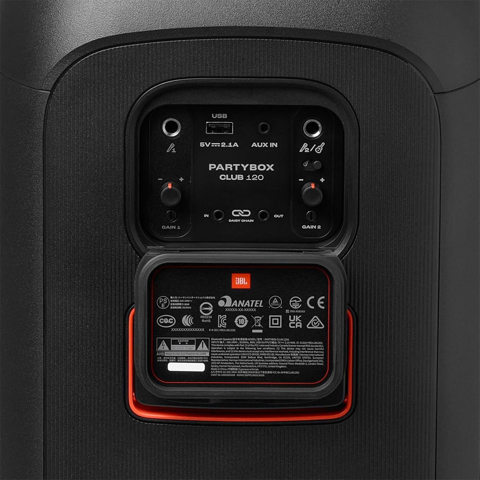 JBL PartyBox Club 120 – Tragbare Partybox mit Bluetooth-Konnektivität und anpassbarer Lichtshow über App – Weiteres Produktbild 5