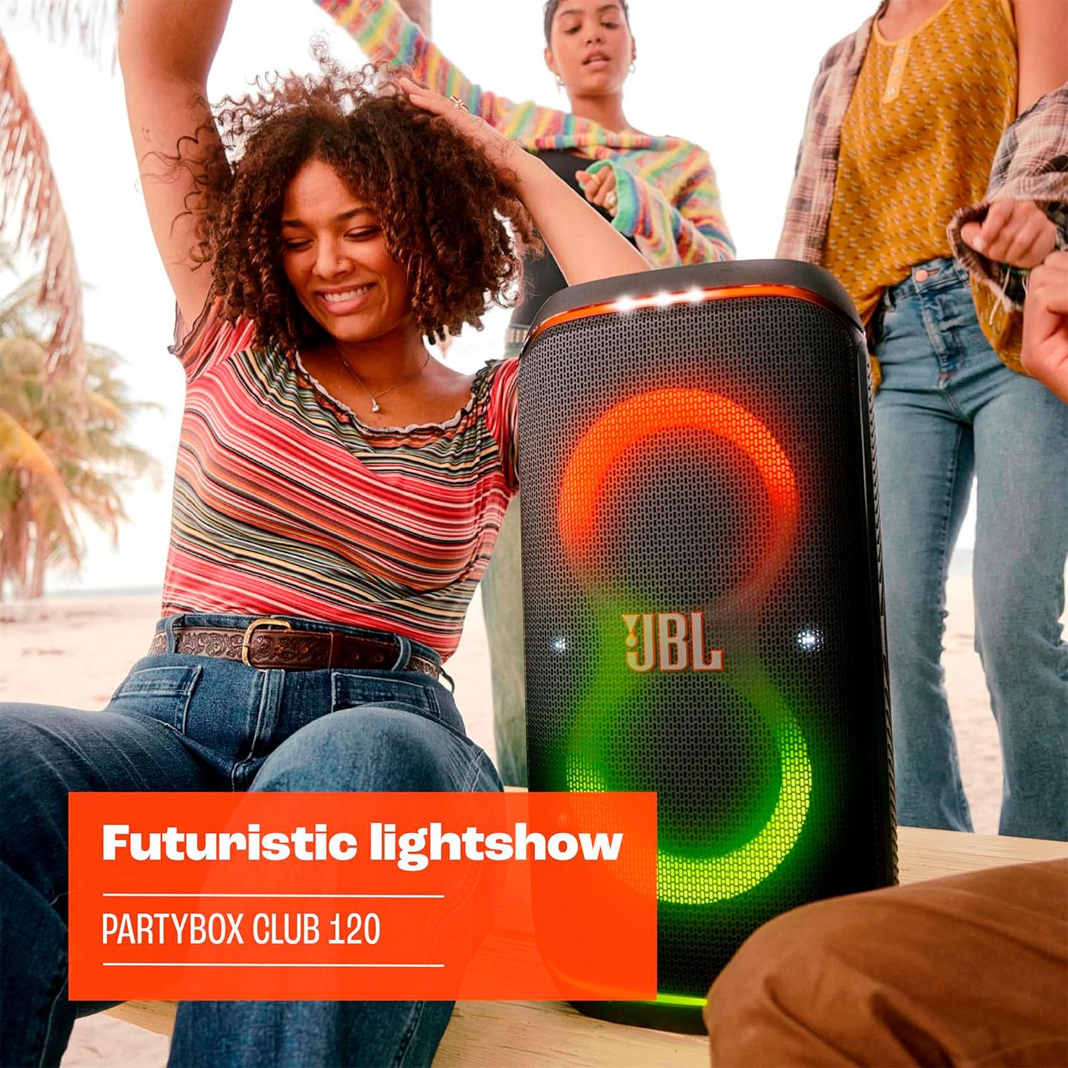 JBL PartyBox Club 120 – Tragbare Partybox mit Bluetooth-Konnektivität und anpassbarer Lichtshow über App – Weiteres Produktbild 6