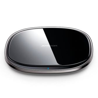 Joyroom Qi-Ladegerät 15W – kabellose Ladestation mit USB-C Eingang, Induktionsladegerät für Qi-Geräte – Schwarz Joyroom Qi-Ladegerät 15W – kabellose Ladestation mit USB-C Eingang, Induktionsladegerät für Qi-Geräte – Schwarz