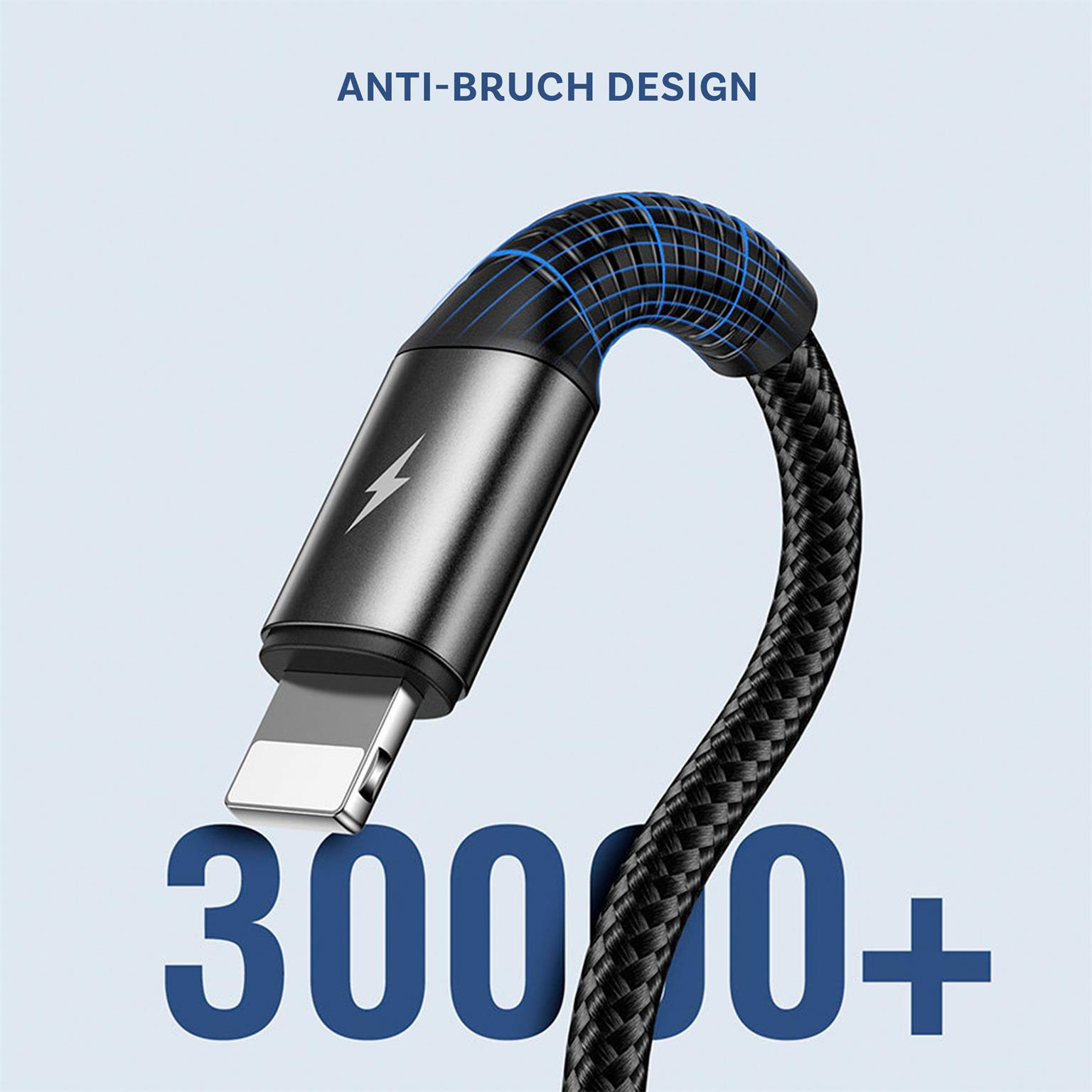 Joyroom 3in1 Kabel USB – Lightning / Type C / Micro USB 15cm – Ein einziges Kabel für alle Geräte – Weiteres Produktbild 1