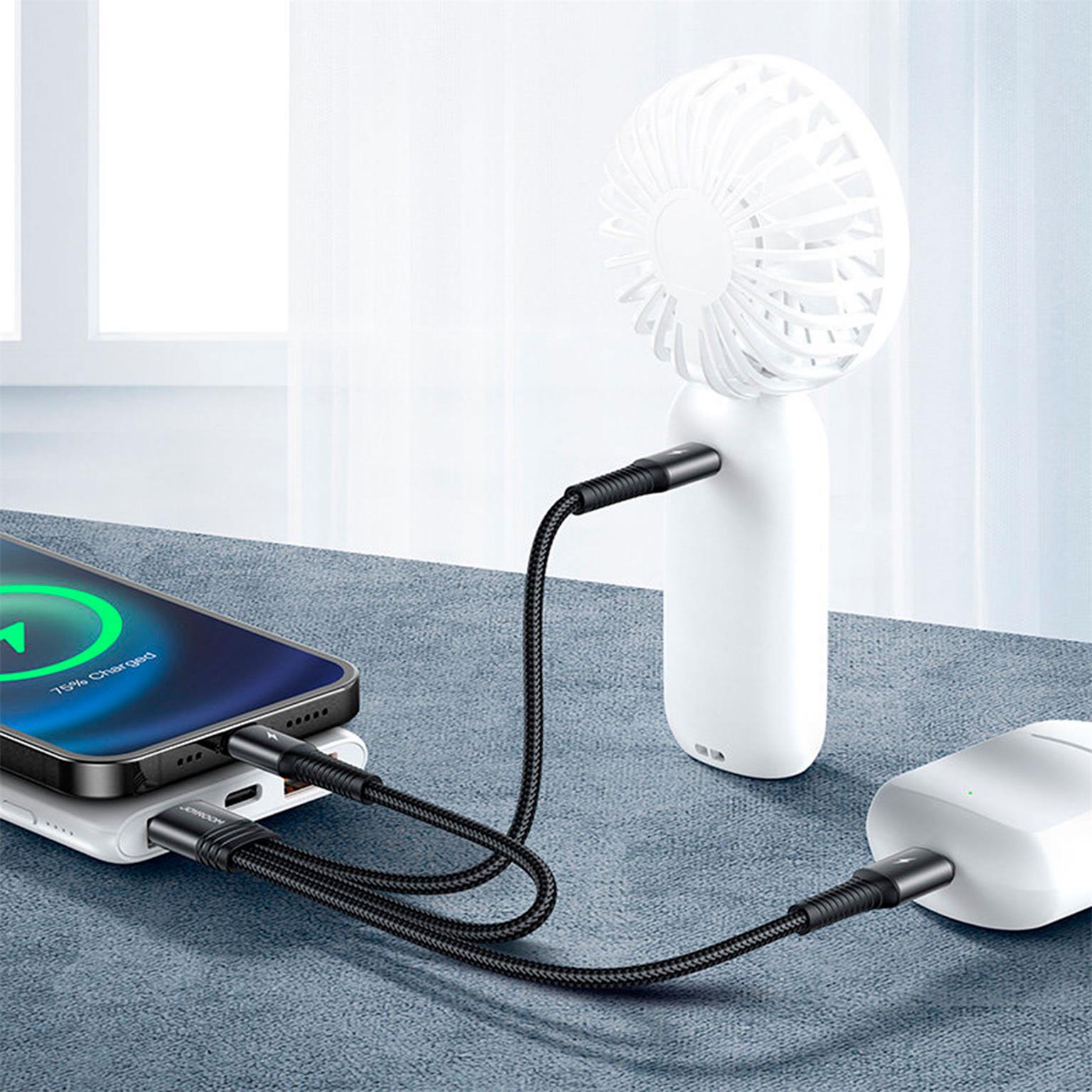 Joyroom 3in1 Kabel USB – Lightning / Type C / Micro USB 15cm – Ein einziges Kabel für alle Geräte – Weiteres Produktbild 6