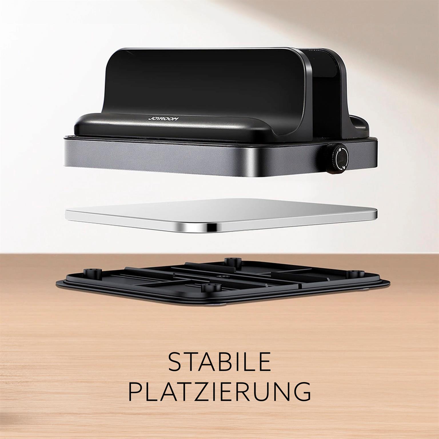 Aufbewahrungs-Halter – Laptop Halter Aluminiumlegierung, Rutschfester Tablet Halter, Smartphone Ständer – Weiteres Produktbild 4