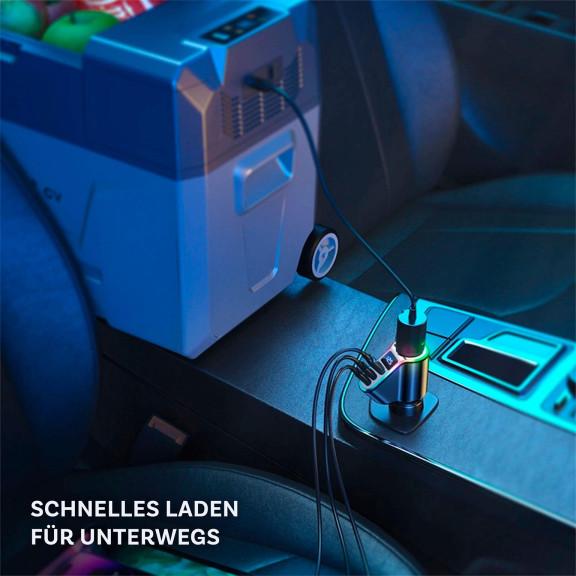 Joyroom Auto Schnellladegerät USB C 150W – KFZ Schnellladegerät Mehrfach USB Auto Ladegerät Adapter 4 Port – Weiteres Produktbild 2