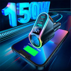 Joyroom Auto Schnellladegerät USB C 150W – KFZ Schnellladegerät Mehrfach USB Auto Ladegerät Adapter 4 Port – Produktbild 6