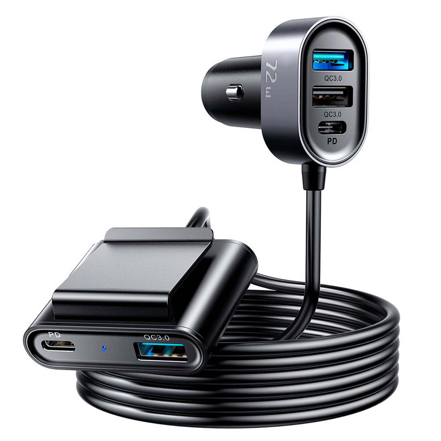 Joyroom Autoladegerät – für Smartphones und andere Geräte, Kfz-Ladegerät, 3x USB-A + 2x USB-C Anschlüsse – undefined