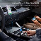 Joyroom Autoladegerät 60W USB-C USB-A – Dual Autoladegerät, Kfz Schnellladegerät mit Hintergrundbeleuchtung – Produktbild 7