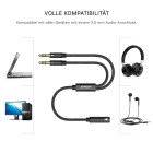 Joyroom AUX-Splitterkabel 3,5mm – Audio Splitter Kabel AUX Y-Kabel für Kopfhörer und Mikrofon – Weiteres Produktbild 3