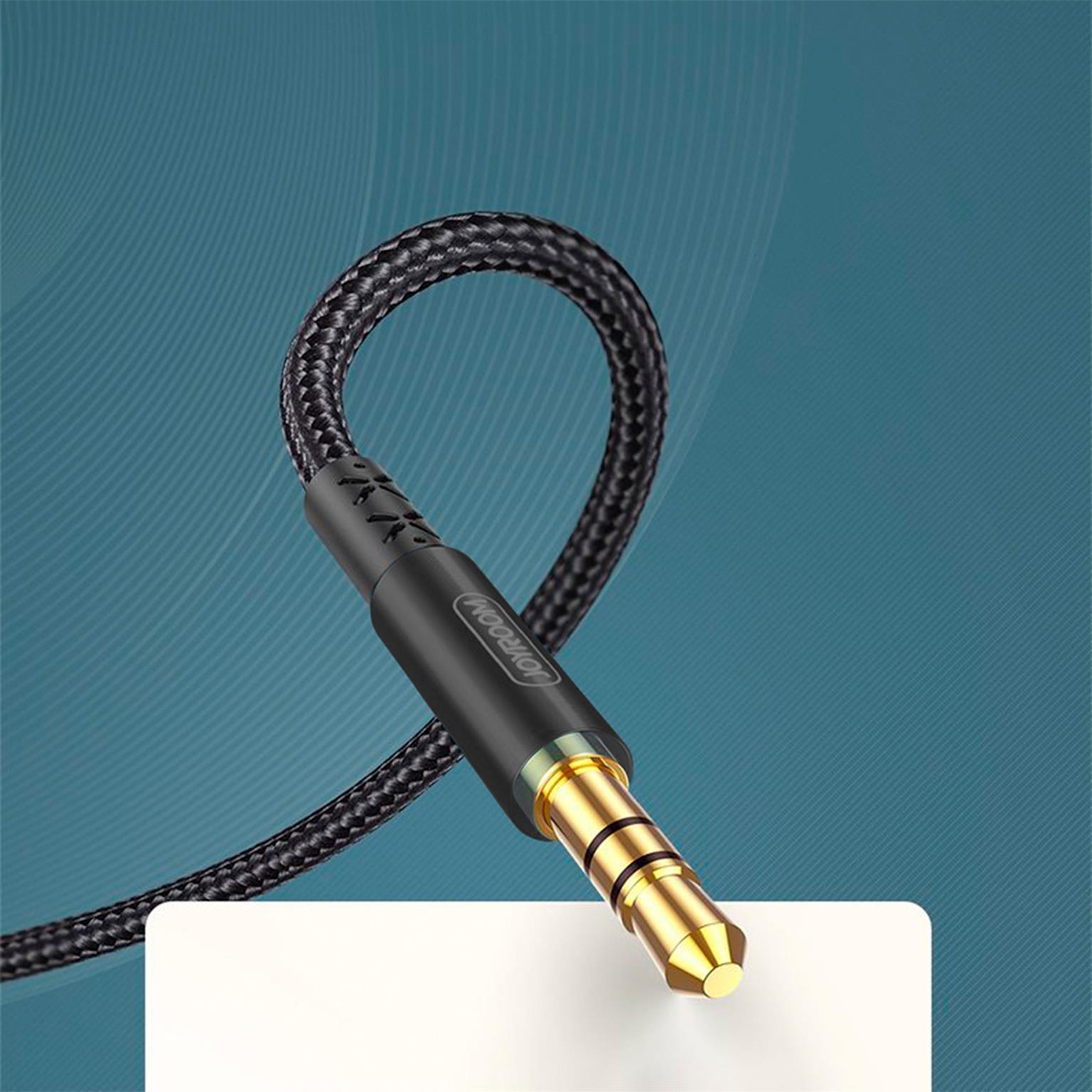 Joyroom AUX Stereo-Audiokabel – 3,5 mm Miniklinke für Smartphones und andere Geräte, geflochtenes Kabel, 1,5 m – Weiteres Produktbild 3