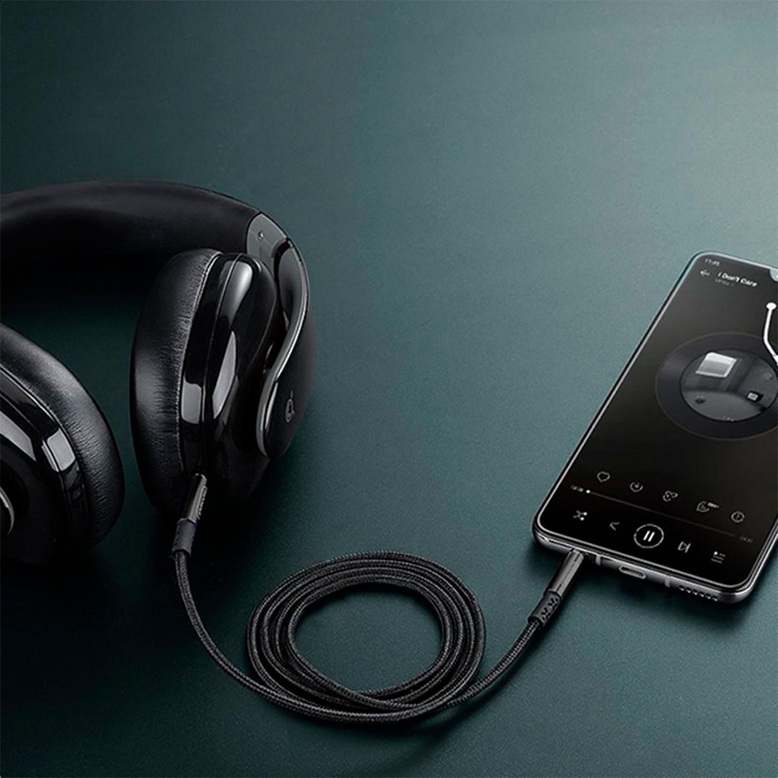 Joyroom AUX Stereo-Audiokabel – 3,5 mm Miniklinke für Smartphones und andere Geräte, geflochtenes Kabel, 1,5 m – Weiteres Produktbild 6