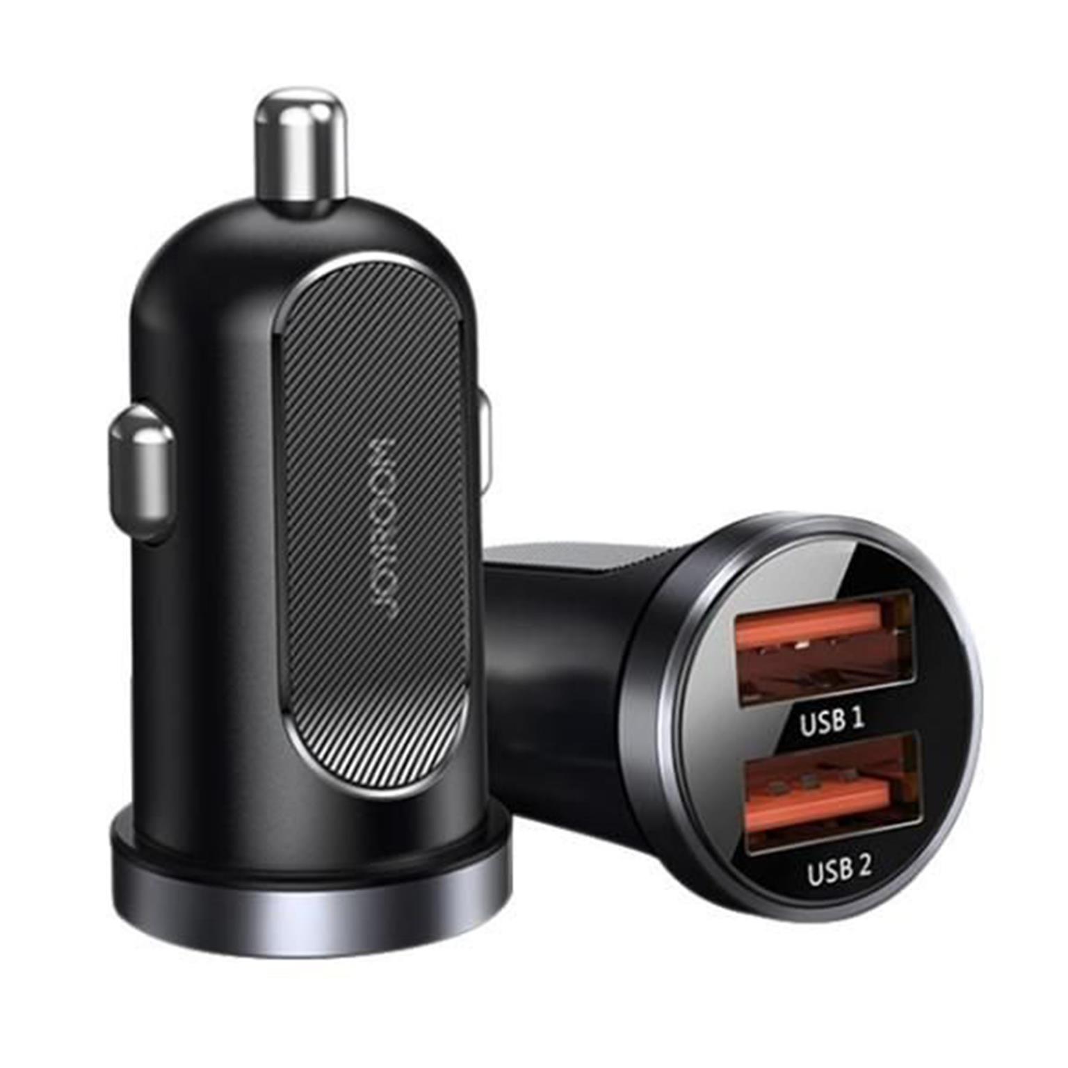 Joyroom Auto Ladegerät - Zigarettenanzünder USB-Ladegerät, Autoladeadapter 2x USB 3.1 A Anschluss, 30W – undefined