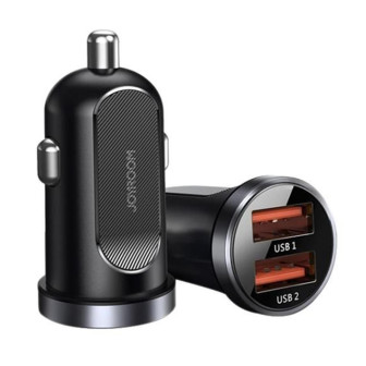 Joyroom Auto Ladegerät - Zigarettenanzünder USB-Ladegerät, Autoladeadapter 2x USB 3.1 A Anschluss, 30W – Schwarz