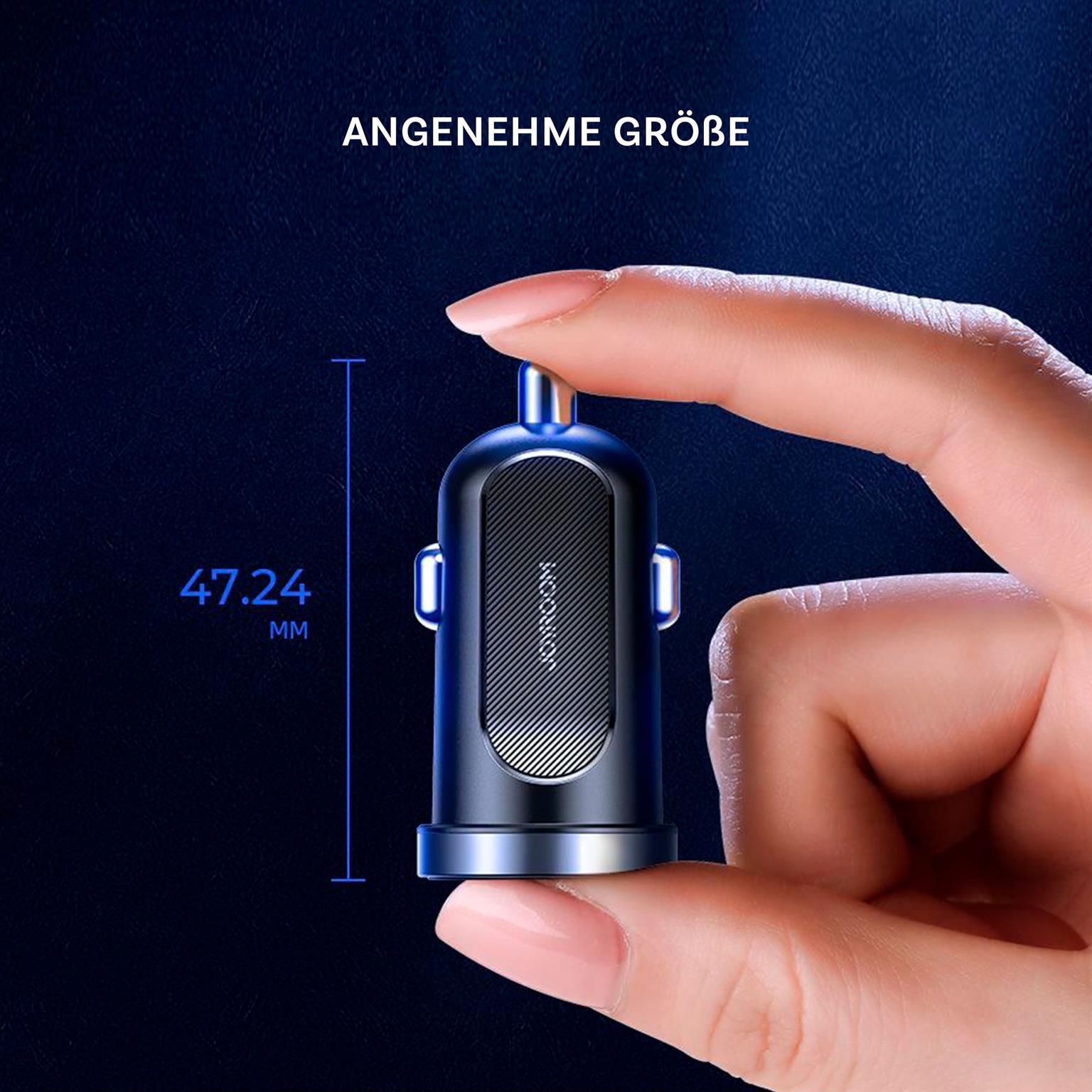 Joyroom Auto Ladegerät - Zigarettenanzünder USB-Ladegerät, Autoladeadapter 2x USB 3.1 A Anschluss, 30W – Weiteres Produktbild 4