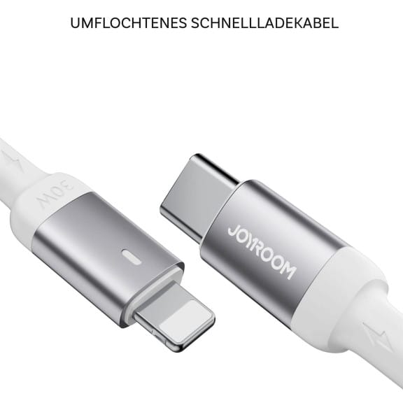 Joyroom Extraordinary Serie Lightning auf USB-C PD Kabel – USB C Ladekabel Lightning Anschluss 20W Kabel 1,2 m – Weiteres Produktbild 2 Joyroom Extraordinary Serie Lightning auf USB-C PD Kabel – USB C Ladekabel Lightning Anschluss 20W Kabel 1,2 m – Weiteres Produktbild 2