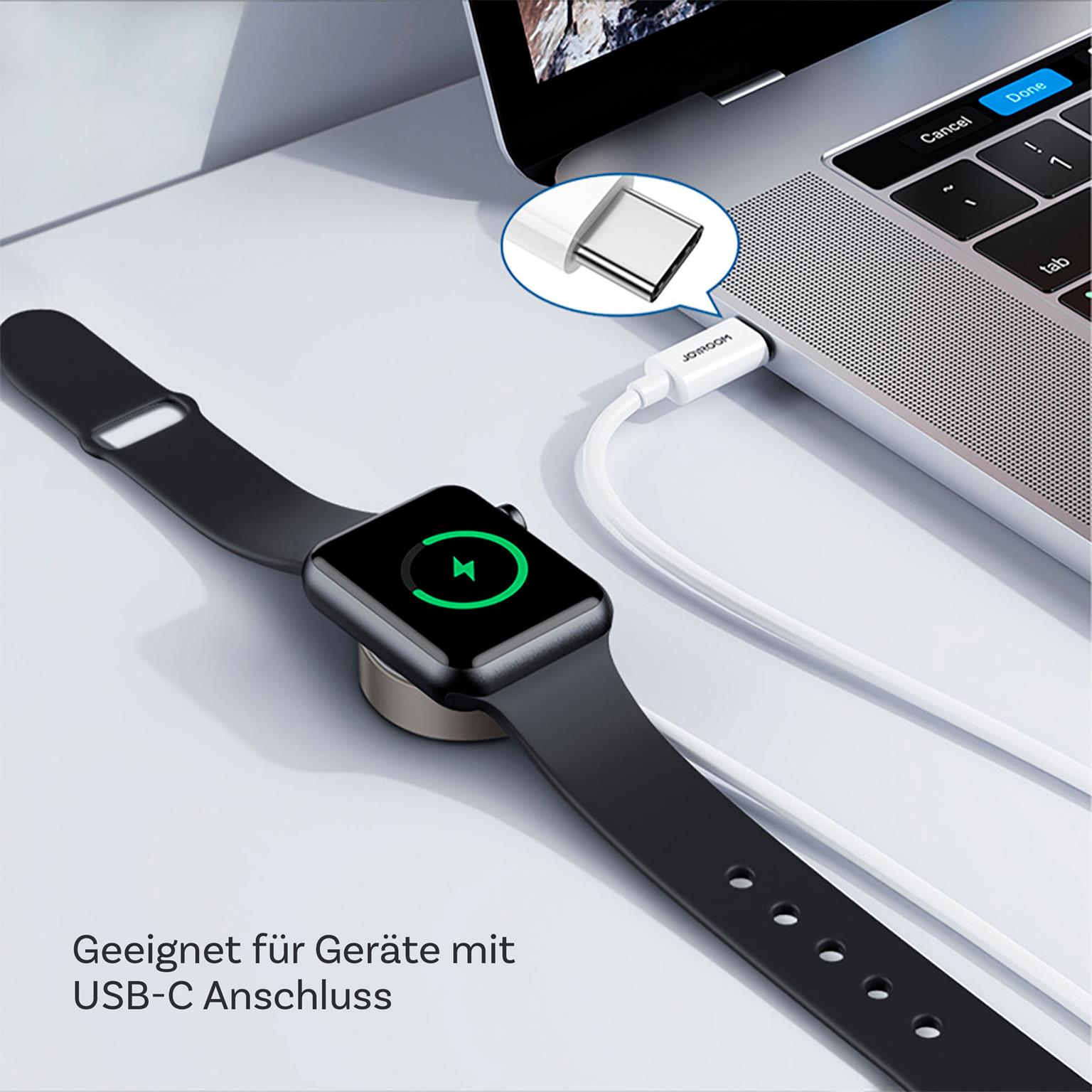 Joyroom Magnetladekabel – Wireless Ladestation für Apple Watch, Kabel mit USB-C Anschluss, Länge 1,2 m – Weiteres Produktbild 3