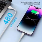 Joyroom Ladekabel – USB A auf Lightning für iPhone und iPad, Schnellladekabel Surpass Serie, Nylon, Länge 3,0m – Produktbild 3