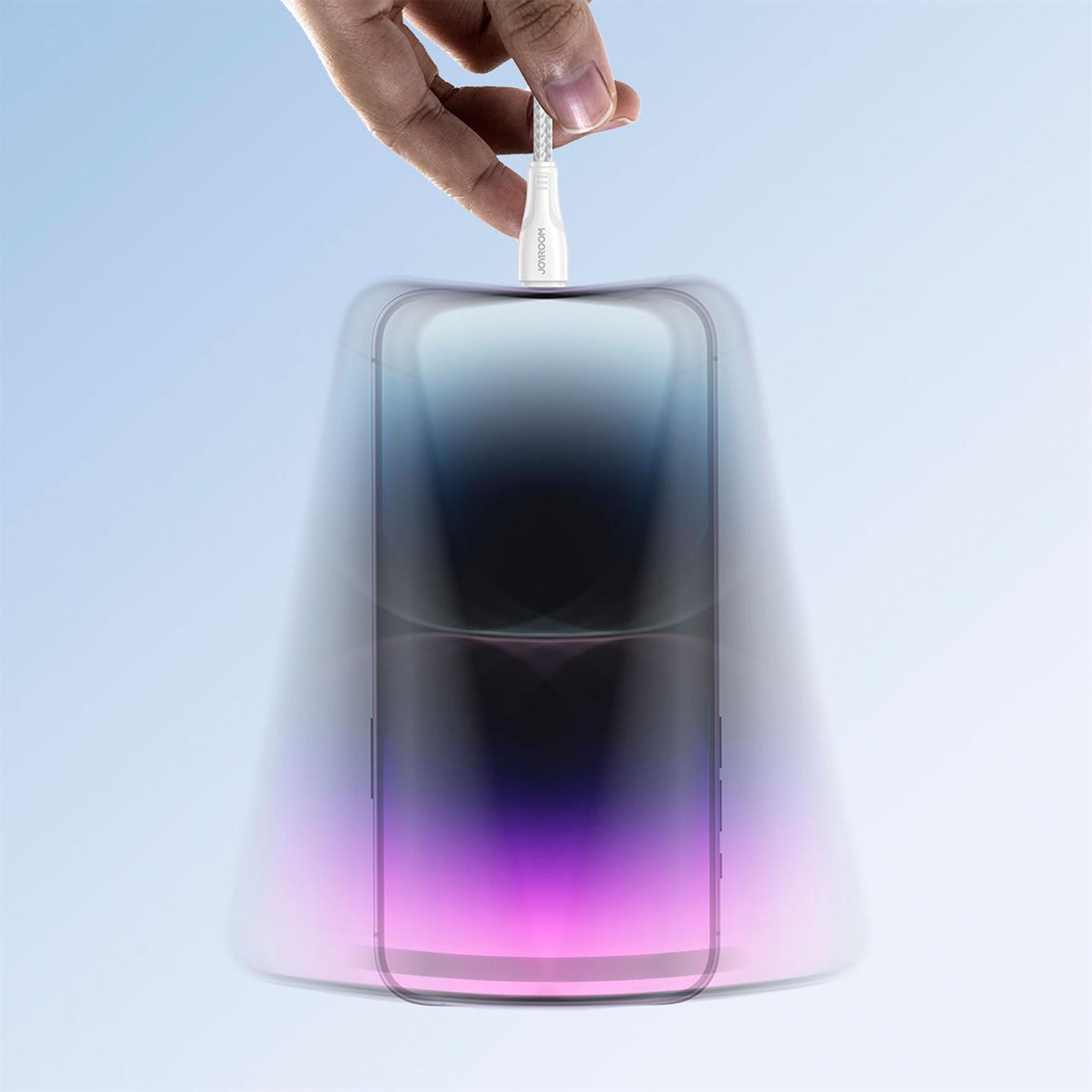 Joyroom Ladekabel – USB A auf Lightning für iPhone und iPad, Schnellladekabel Surpass Serie, Nylon, Länge 3,0m – Weiteres Produktbild 5