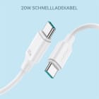 Joyroom Ladekabel – USB-C auf USB-C für Smartphones und andere Geräte, Schnellladekabel 60W, Länge 1,0 m – Weiteres Produktbild 2