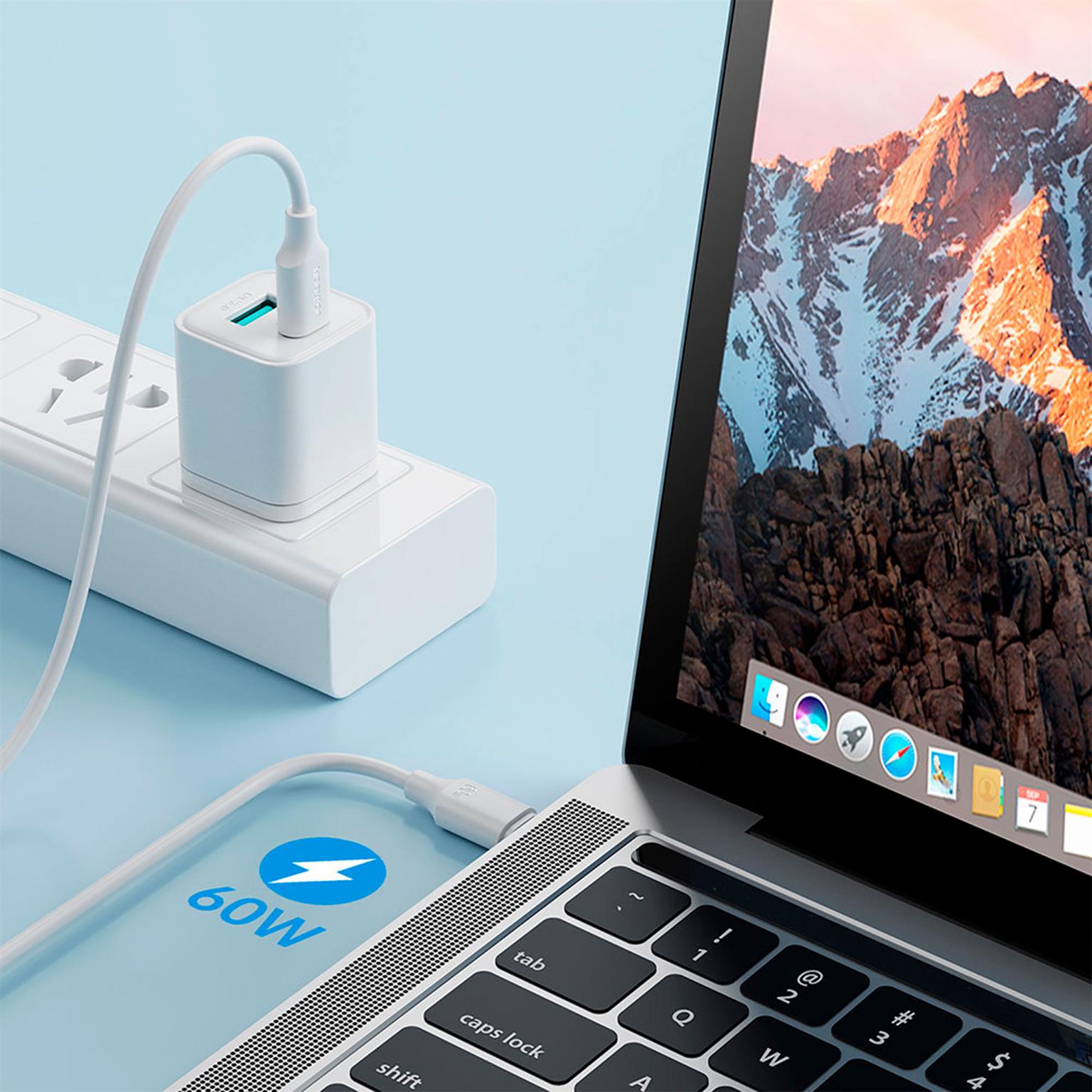 Joyroom Ladekabel – USB-C auf USB-C für Smartphones und andere Geräte, Schnellladekabel 60W, Länge 1,0 m – Weiteres Produktbild 4