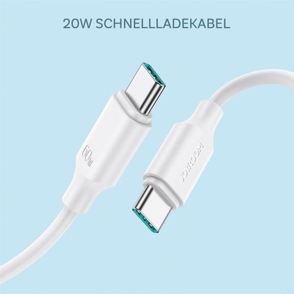 Joyroom Ladekabel – USB-C auf USB-C für Smartphones und andere Geräte, Schnellladekabel 60W, Länge 1,0 m – Weiteres Produktbild 2 Joyroom Ladekabel – USB-C auf USB-C für Smartphones und andere Geräte, Schnellladekabel 60W, Länge 1,0 m – Weiteres Produktbild 2
