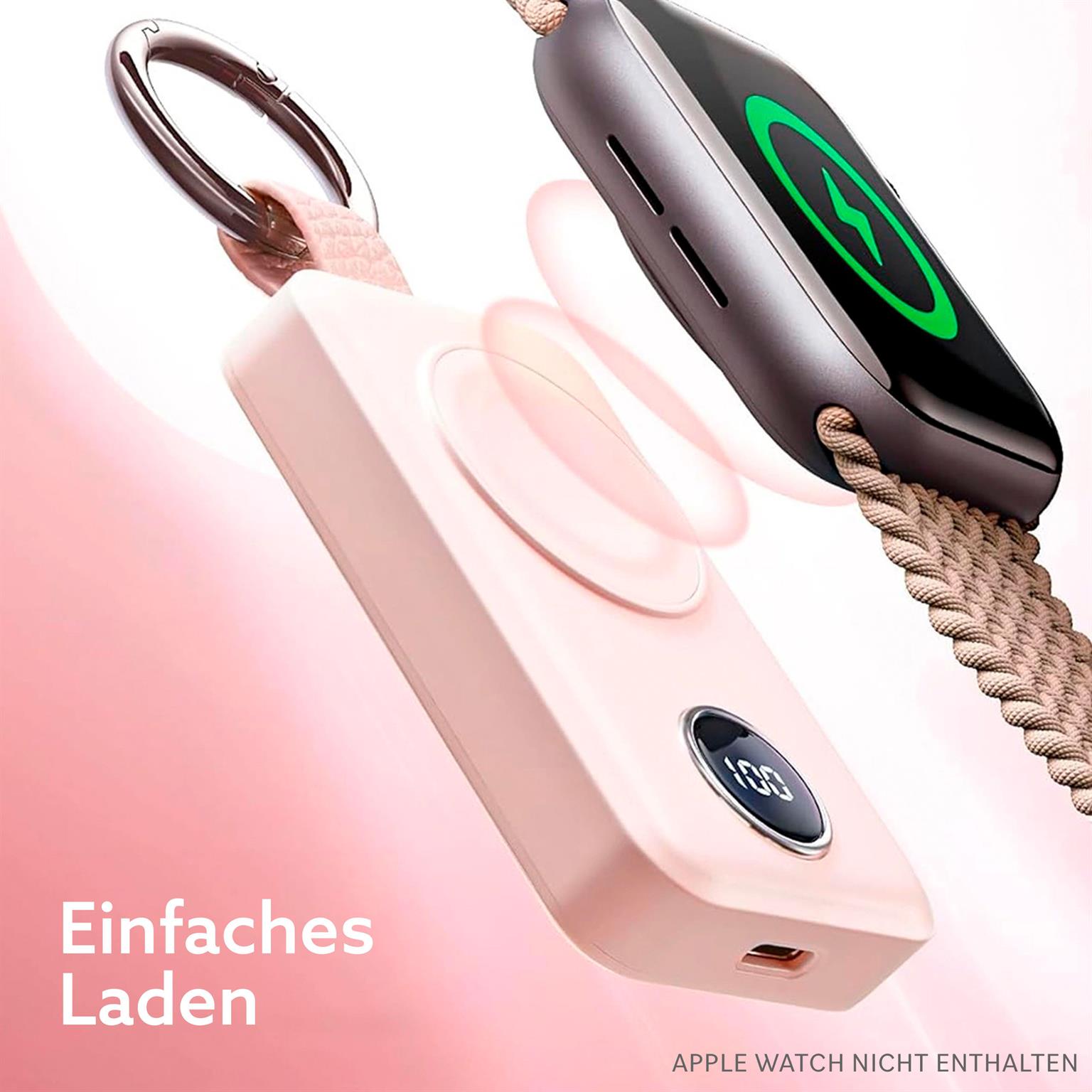 Joyroom kabellose Powerbank 2000mAh 3W für Apple Watch – kabellose Powerbank für Apple Watch mit USB-C-Eingang – Weiteres Produktbild 2