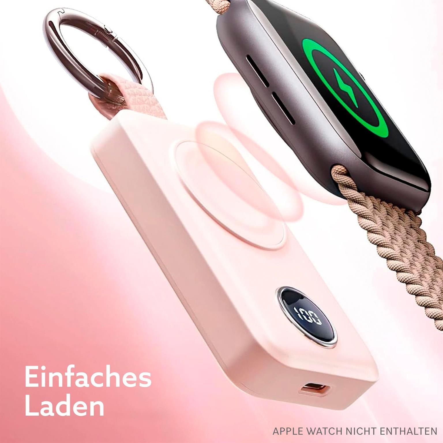 Joyroom kabellose Powerbank 2000mAh 3W für Apple Watch – kabellose Powerbank für Apple Watch mit USB-C-Eingang – Weiteres Produktbild 3 Joyroom kabellose Powerbank 2000mAh 3W für Apple Watch – kabellose Powerbank für Apple Watch mit USB-C-Eingang – Weiteres Produktbild 3