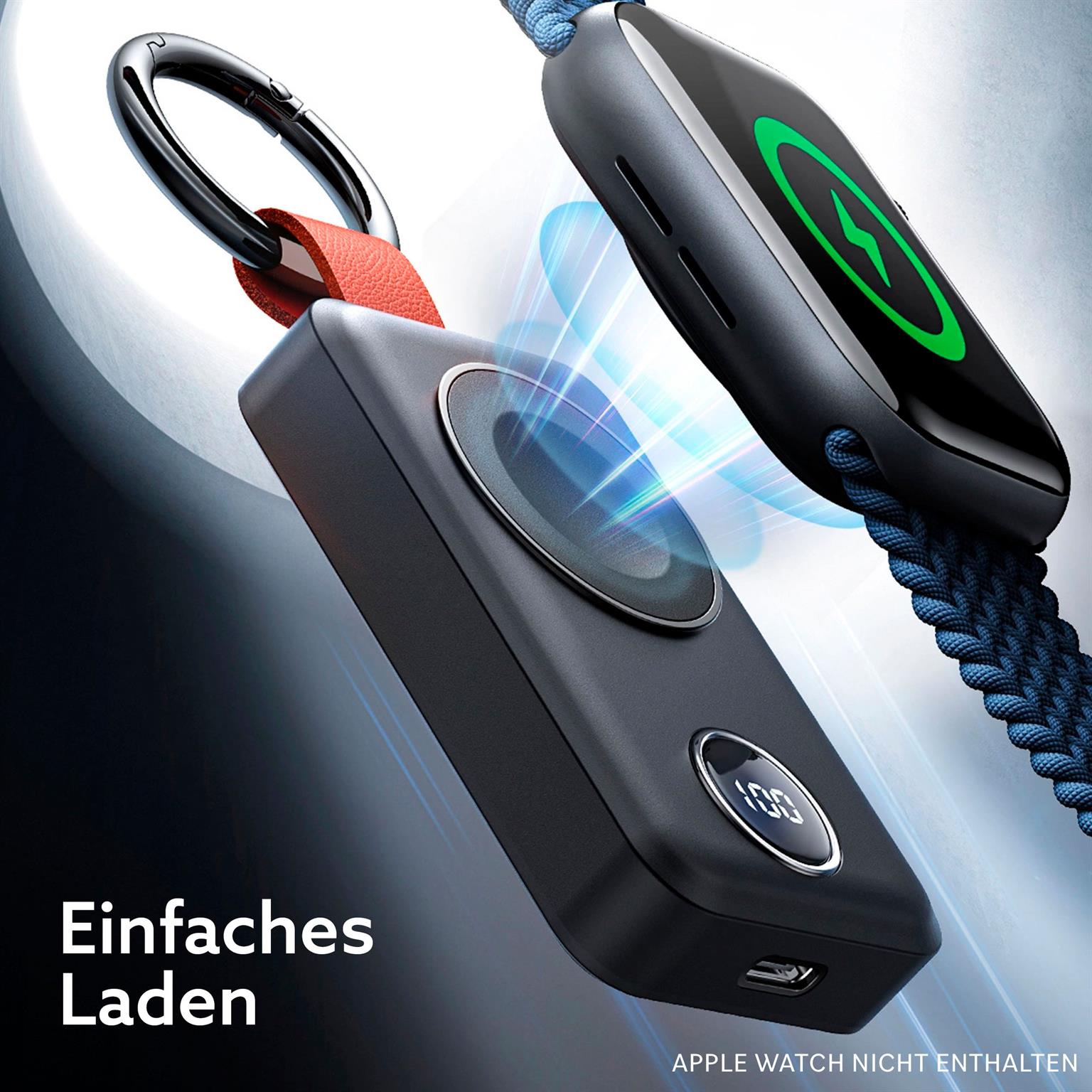 Joyroom kabellose Powerbank 2000mAh 3W für Apple Watch – kabellose Powerbank für Apple Watch mit USB-C-Eingang – Weiteres Produktbild 2