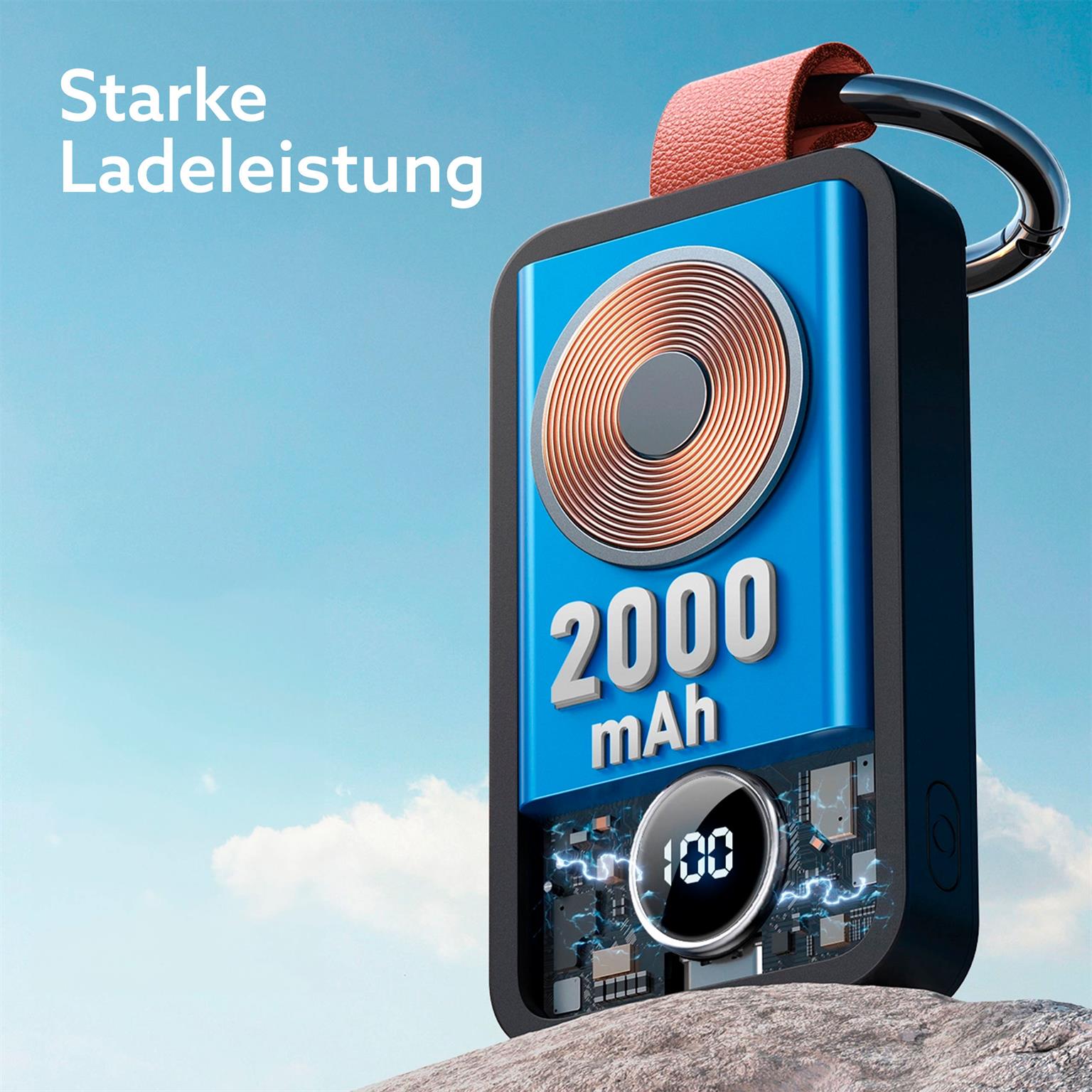 Joyroom kabellose Powerbank 2000mAh 3W für Apple Watch – kabellose Powerbank für Apple Watch mit USB-C-Eingang – Weiteres Produktbild 5