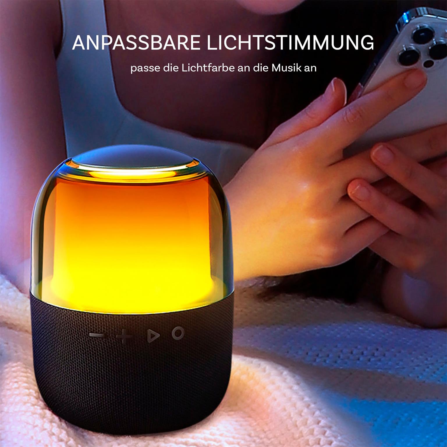 Joyroom Kabelloser Bluetooth 5.3 RGB Lautsprecher – Bluetooth 5.3 Lautsprecher, Kabelloser Bluetooth Lautsprecher – Weiteres Produktbild 4 Joyroom Kabelloser Bluetooth 5.3 RGB Lautsprecher – Bluetooth 5.3 Lautsprecher, Kabelloser Bluetooth Lautsprecher – Weiteres Produktbild 4