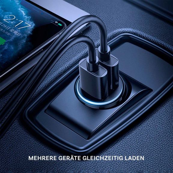 Joyroom Auto Ladegerät - Zigarettenanzünder USB-Ladegerät, Autoladeadapter 2x USB 3.1 A Anschluss, 15W – Weiteres Produktbild 5