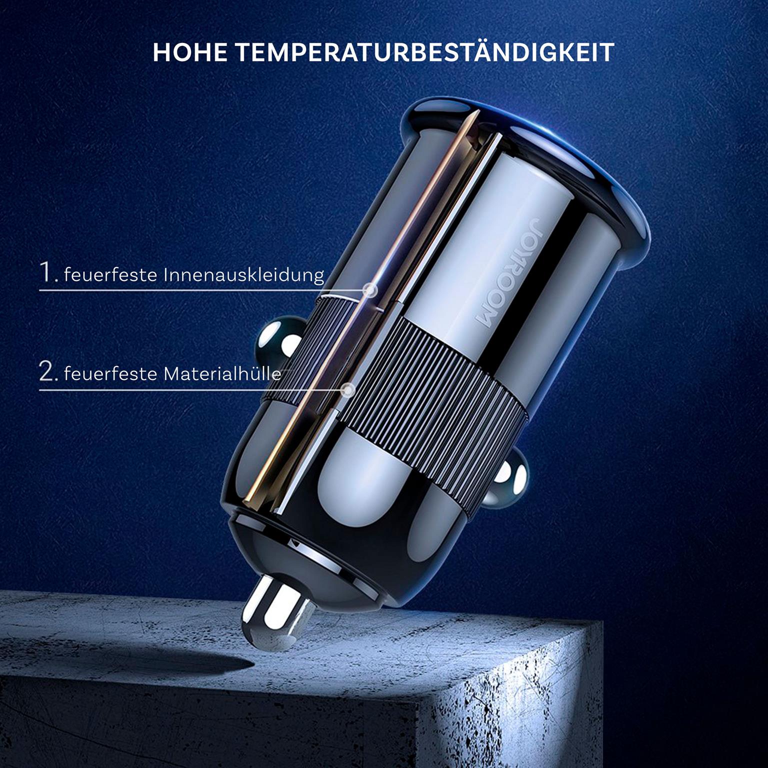 Joyroom Auto Ladegerät - Zigarettenanzünder USB-Ladegerät, Autoladeadapter 2x USB 3.1 A Anschluss, 15W – Weiteres Produktbild 5