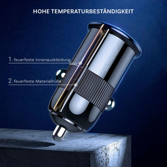 Joyroom Auto Ladegerät - Zigarettenanzünder USB-Ladegerät, Autoladeadapter 2x USB 3.1 A Anschluss, 15W – Weiteres Produktbild 6