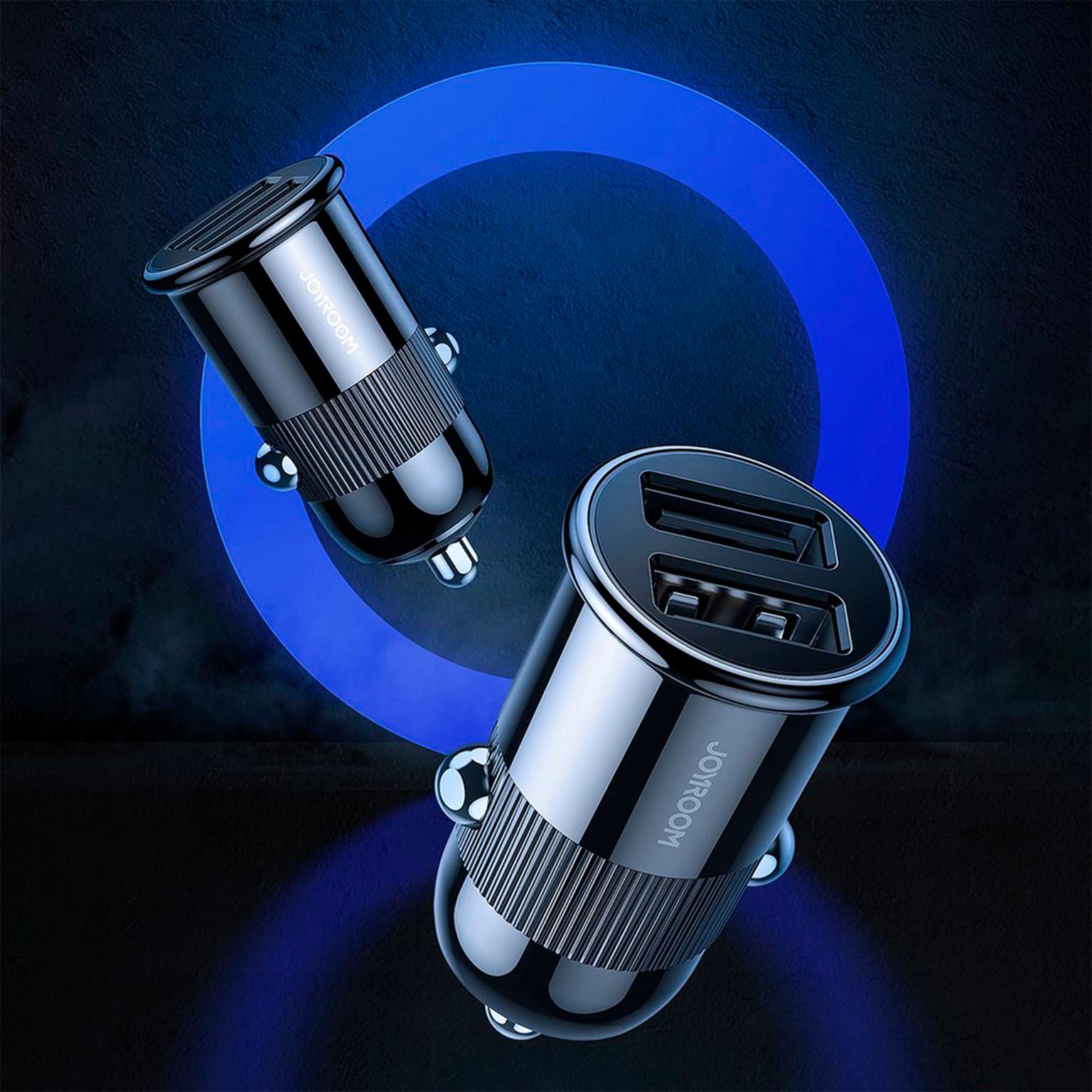 Joyroom Auto Ladegerät - Zigarettenanzünder USB-Ladegerät, Autoladeadapter 2x USB 3.1 A Anschluss, 15W – Weiteres Produktbild 8