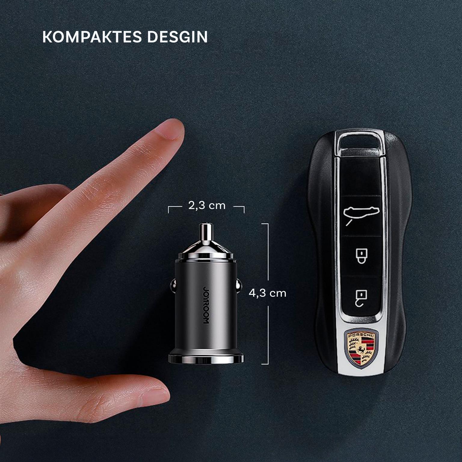 Joyroom Kfz Ladegerät – USB Typ C, Schnellladegerät, Zigarettenanzünder Adapter, Power Delivery, Quick Charge 3.0 – Weiteres Produktbild 5