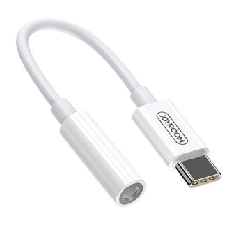 Joyroom Kopfhöreradapter – USB-C zu 3,5mm Adapter, Konverter von 3,5mm auf USB-C – Weiß