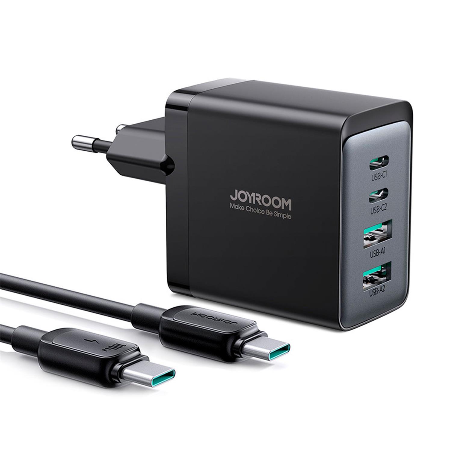 Joyroom GaN 67W Ladegerät – 4 Ports, USB und USB-C, Multiport-Ladegerät, Universalladegerät – Weiteres Produktbild 2