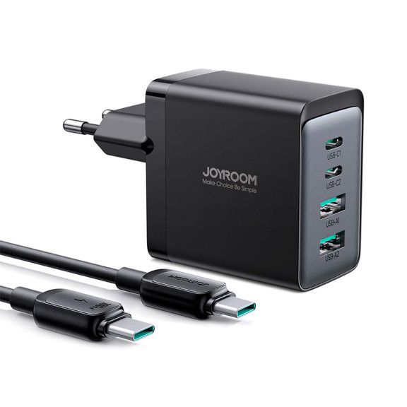 Joyroom GaN 67W Ladegerät – 4 Ports, USB und USB-C, Multiport-Ladegerät, Universalladegerät – Weiteres Produktbild 3 Joyroom GaN 67W Ladegerät – 4 Ports, USB und USB-C, Multiport-Ladegerät, Universalladegerät – Weiteres Produktbild 3