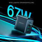 Joyroom GaN 67W Ladegerät – 4 Ports, USB und USB-C, Multiport-Ladegerät, Universalladegerät – Weiteres Produktbild 4