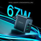 Joyroom GaN 67W Ladegerät – 4 Ports, USB und USB-C, Multiport-Ladegerät, Universalladegerät – Weiteres Produktbild 4