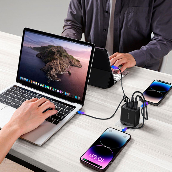 Joyroom GaN 67W Ladegerät – 4 Ports, USB und USB-C, Multiport-Ladegerät, Universalladegerät – Weiteres Produktbild 8