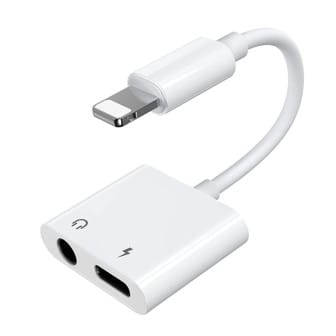 Joyroom Lightning Adapter – für iPhone 5 - 16 und iPad Modelle - Lightning auf Lightning und 3,5 mm Klinke – Weiß Joyroom Lightning Adapter – für iPhone 5 - 16 und iPad Modelle - Lightning auf Lightning und 3,5 mm Klinke – Weiß