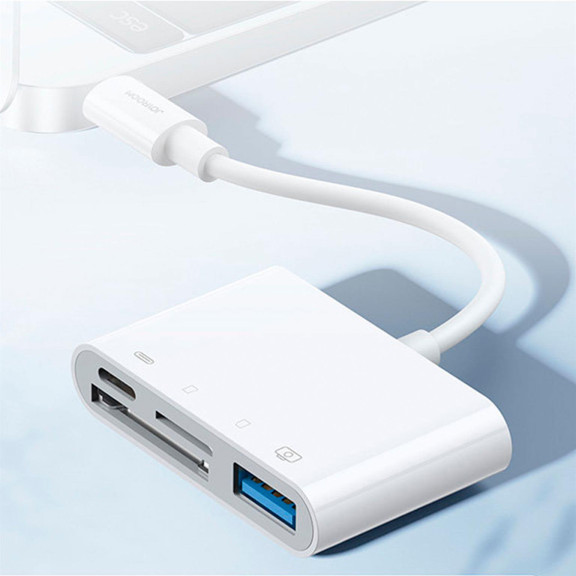 Joyroom S-H142 – Lightning auf USB OTG Kartenleser, Vielseitiger Micro-SD USB Lesegerät – Weiteres Produktbild 2