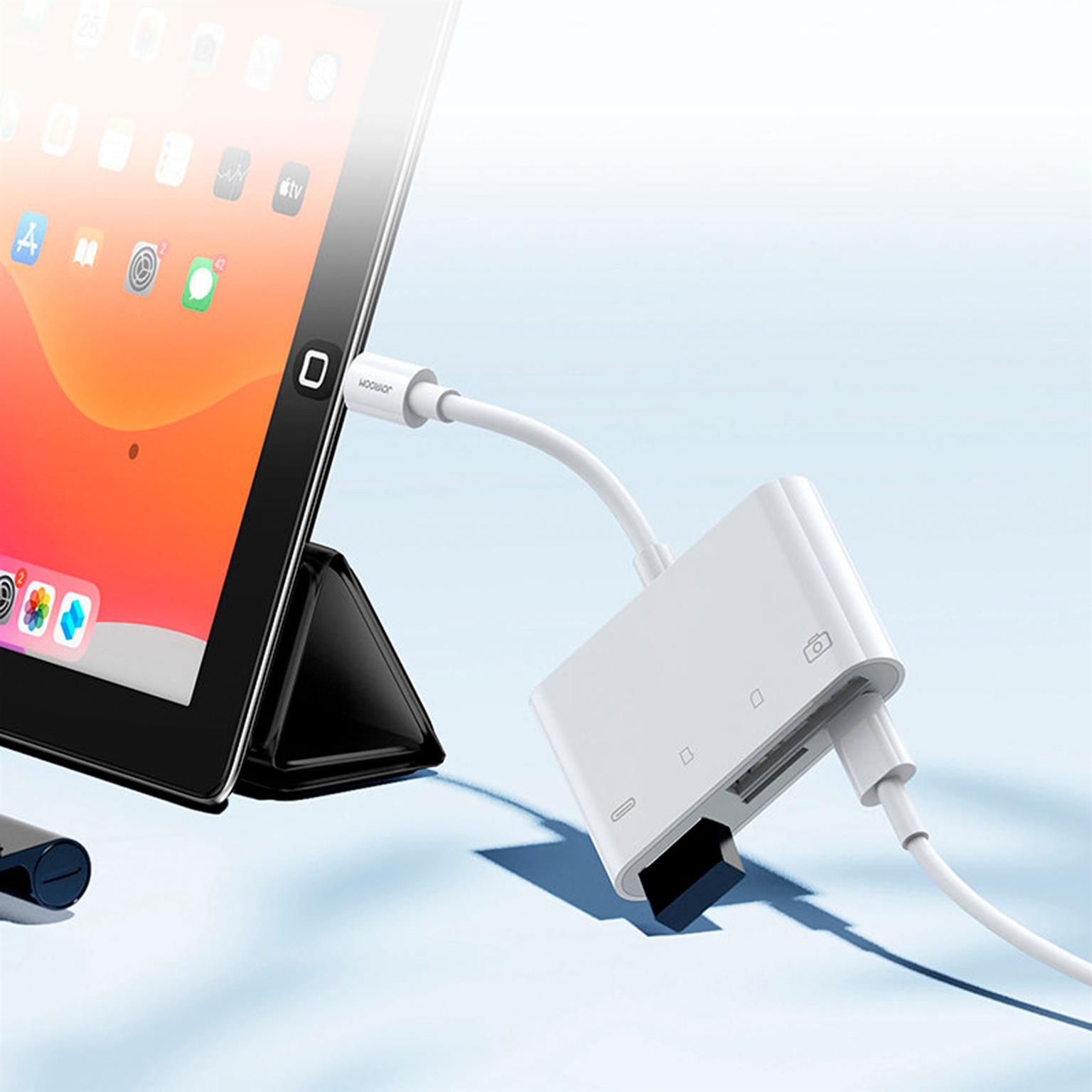 Joyroom S-H142 – Lightning auf USB OTG Kartenleser, Vielseitiger Micro-SD USB Lesegerät – Weiteres Produktbild 4 Joyroom S-H142 – Lightning auf USB OTG Kartenleser, Vielseitiger Micro-SD USB Lesegerät – Weiteres Produktbild 4