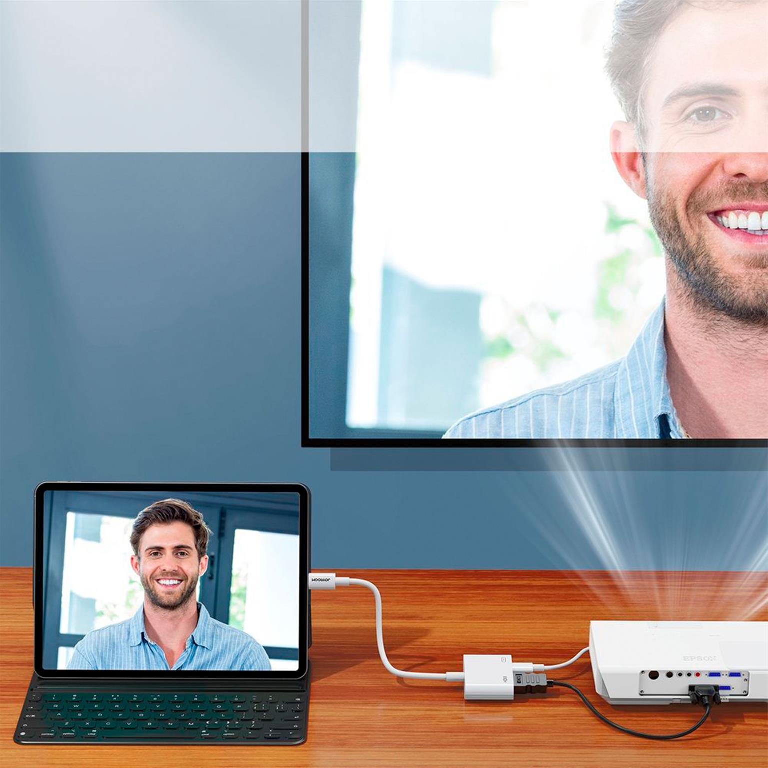 Joyroom Lightning Adapter – für iPhone 5 - 16 und iPad Modelle - Lightning auf Lightning und HDMI – Weiteres Produktbild 3
