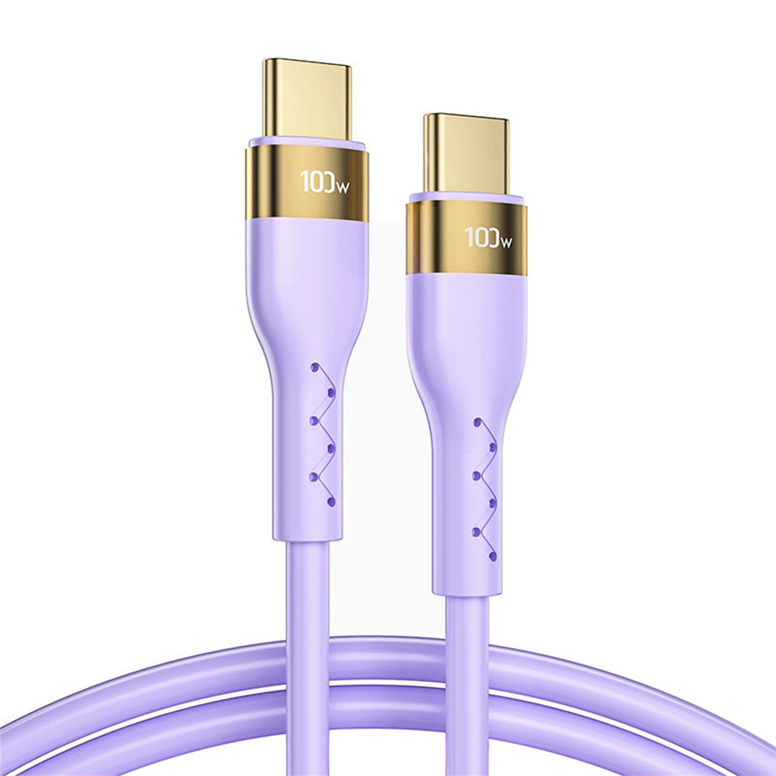 Joyroom Ladekabel – USB-C auf USB-C für Smartphones und andere Geräte, Liquid Silicone Serie, Länge 1,2 m – undefined