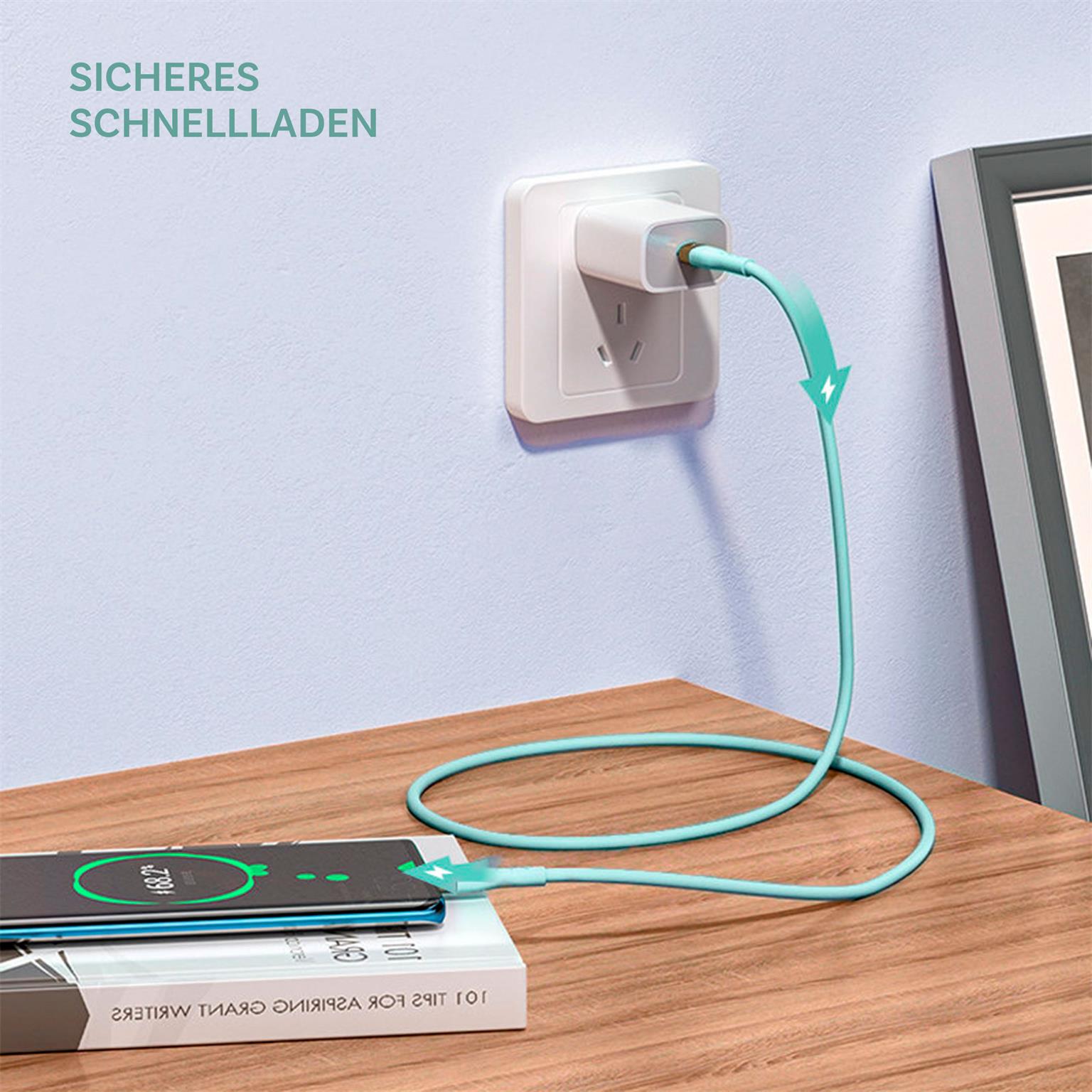Joyroom Ladekabel – USB-C auf USB-C für Smartphones und andere Geräte, Liquid Silicone Serie, Länge 2 m – Weiteres Produktbild 5