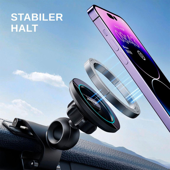 Joyroom Magnetische Halterung für Armaturenbrett – MagSafe Autohalterung, magnetischer Handyhalter für Auto – Weiteres Produktbild 4