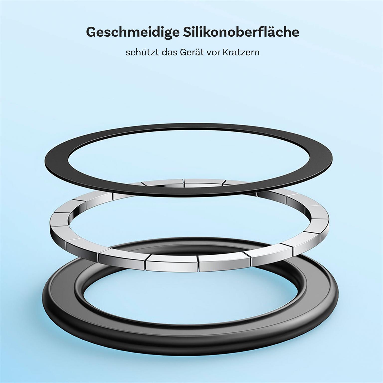 Joyroom anklebbarer Magnetring – Magnetische Halterung für Smartphones und andere Geräte, 3M-Kleber – 2 Stück – Weiteres Produktbild 2